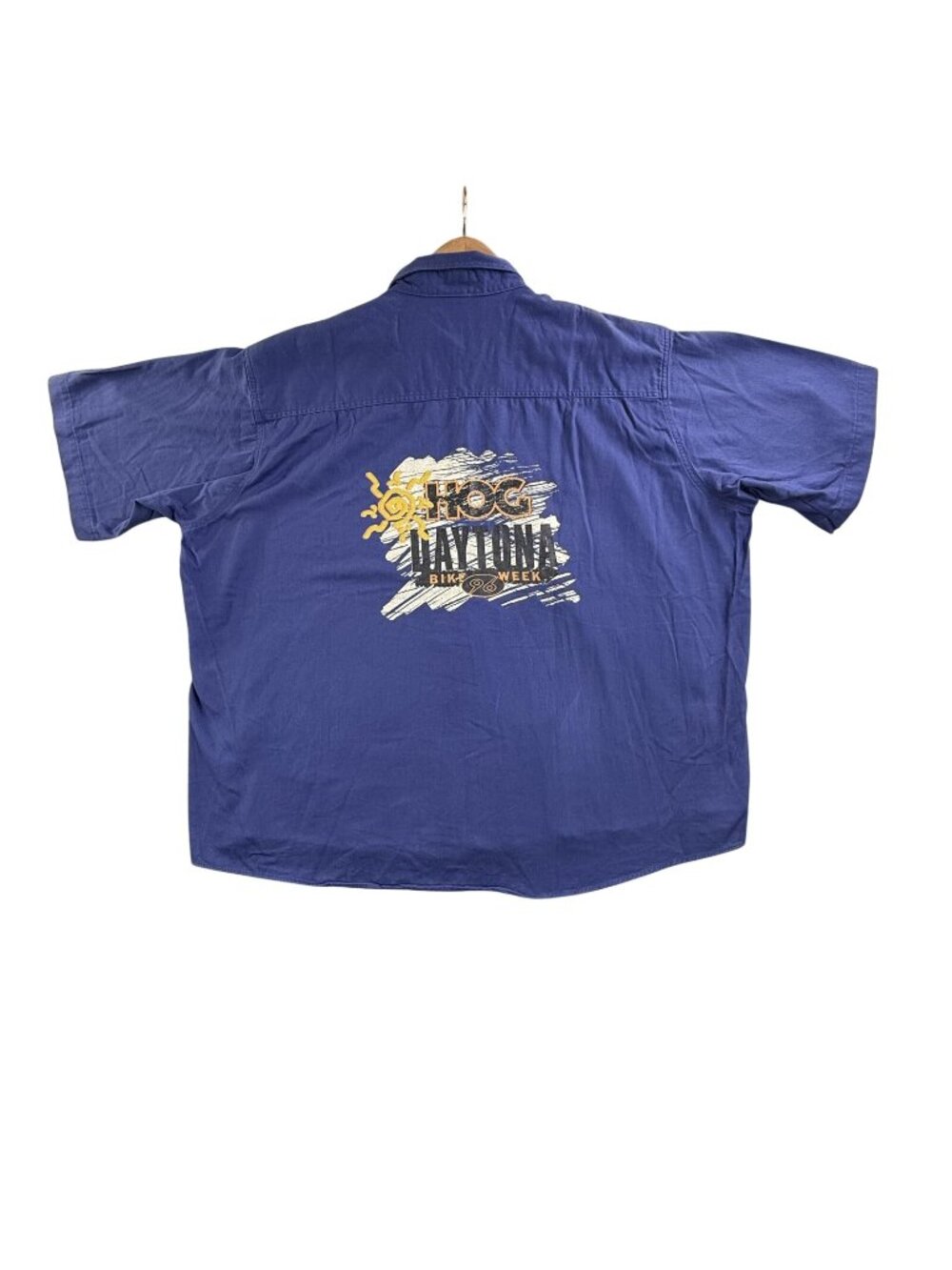 Vintage Harley-Davidson Shirt Mens 3XL Blue HOG Daytona Bike Week 96 Graphic